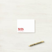 Post-it® Année Du Dragon 2024 Rouge (Sur un bureau)