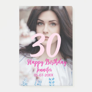 Post-it® anniversaire 30 ans ajouter nom date année photo b