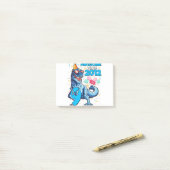 Post-it® Anniversaire 9 ans Dinosaure Garçon Enfants Incroy (Sur un bureau)