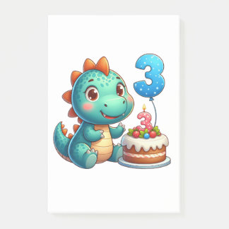 Post-it® Anniversaire de Dino 3 ans