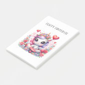 Post-it® Anniversaire de Licorne Pilote (Incliné)