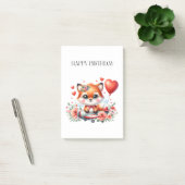 Post-it® Anniversaire de pilote de renard mignon (Bureau)