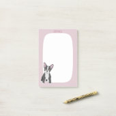 Post-it® Anniversaire du Bulldog français (Sur un bureau)