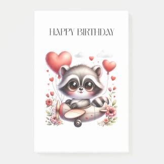 Post-it® Anniversaire du pilote raton laveur