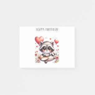 Post-it® Anniversaire du pilote raton laveur