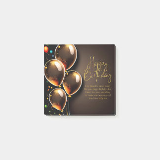Post-it® Anniversaire Noir et Or