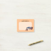 Post-it® Anomalocaris animal préhistorique Rectangulaire (Sur un bureau)