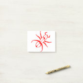 Post-it® Ant Legs Antennas Rouge (Sur un bureau)