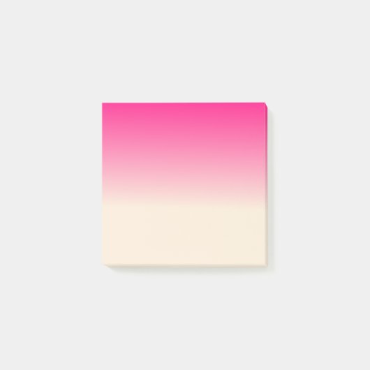 Post-it® Antique blanc et ciel d'hiver rose couleurs dégrad (Devant)