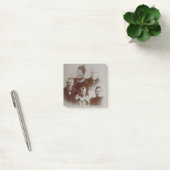 Post-it® Antique Famille Collage Photo B&W Image (Bureau)