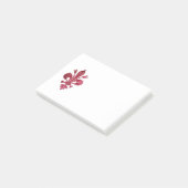 Post-it® ANTIQUE FLEUR ROUGE DE LIS EN Héraldique BLANC (Incliné)
