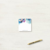 Post-it® *~* AP29 Yummy Turquoise Turquoise Gold Bold Abstr (Sur un bureau)