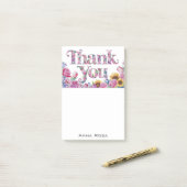 Post-it® *~* AP85 Fleurs Merci Gratitude + Manifesting (Sur un bureau)