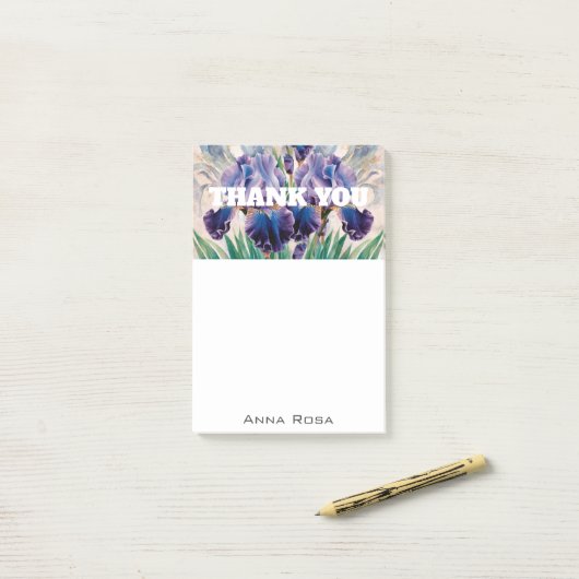 Post-it® *~* AP85 Manifestation de gratitude Iris (Sur un bureau)