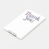 Post-it® *~* AP85 Manifestation de gratitude Merci Florale (Incliné)