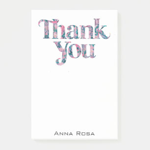 Post-it® *~* AP85 Manifestation de gratitude Merci Florale