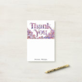 Post-it® *~* AP85 Merci Fleurs Gratitude Manifestation (Sur un bureau)