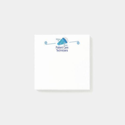 Post-it® Appel aux techniciens en soins aux patients (Devant)