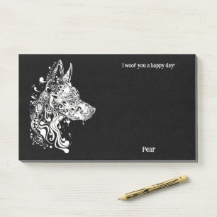 Post-it® Appenzeller Sennenhund Art Abstrait Nom du chien