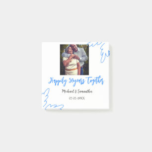 Post-it® applaudissements à 50 ans anniversaire bleu feuill