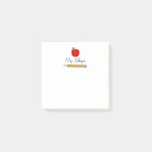 Post-it® Apple et crayon personnalisé Enseignant (Devant)