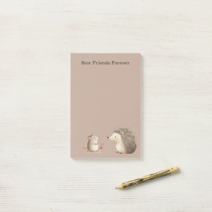 Post-it® Appréciation de la Souris Hérisson Marron Crème Mi