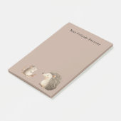 Post-it® Appréciation de la Souris Hérisson Marron Crème Mi (Incliné)