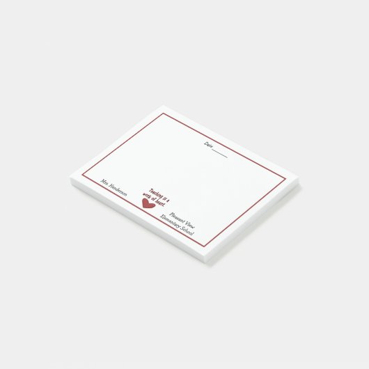 Post-it® Appréciation de l'enseignant (Incliné)