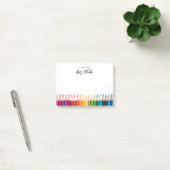 Post-it® Appréciation de l'enseignant crayons arc-en-ciel (Bureau)