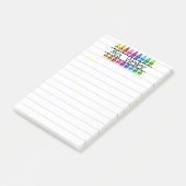 Post-it® Appréciation de l'enseignant Personnalisé Red Cray (Incliné)