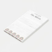 Post-it® Appréciation de l'enseignant rustique Boho Rainbow (Incliné)