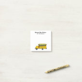 Post-it® Appréciation jaune 3x3 de chauffeur d'autobus (Sur un bureau)