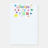 Post-it® Apprendre est amusant Visages souriants (Devant)