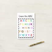 Post-it® apprendre l'ABC (Sur un bureau)
