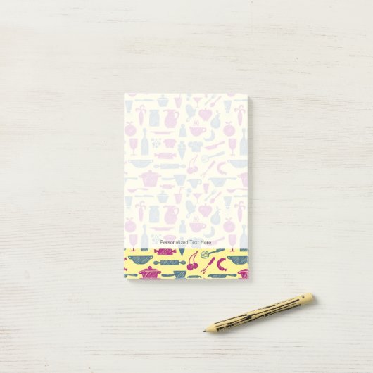 Post-it® Approvisionnements de cuisine (Sur un bureau)