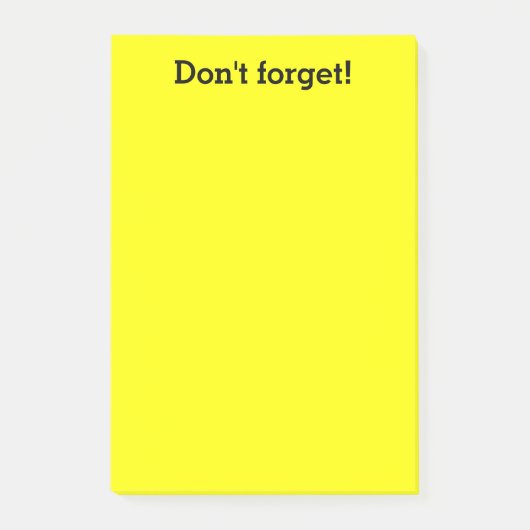 Post-it® Approvisionnements jaunes de bureau de douane des (Devant)