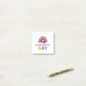 Post-it® Après mai c'est Gay Funny LGBT Pride Mois (Sur un bureau)
