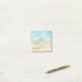Post-it® Aqua and Gold Ombre Foil (Sur un bureau)