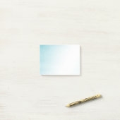 Post-it® Aqua Bleu Blanc Ombré (Sur un bureau)