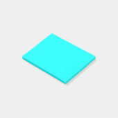 Post-it® Aqua de couleur solide moderne (Incliné)