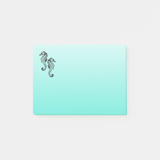Post-it® Aqua d'hippocampes (Devant)