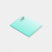 Post-it® Aqua d'hippocampes (Incliné)