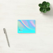 Post-it® Aqua Edge Rainbow Ombre Monogramme (Bureau)
