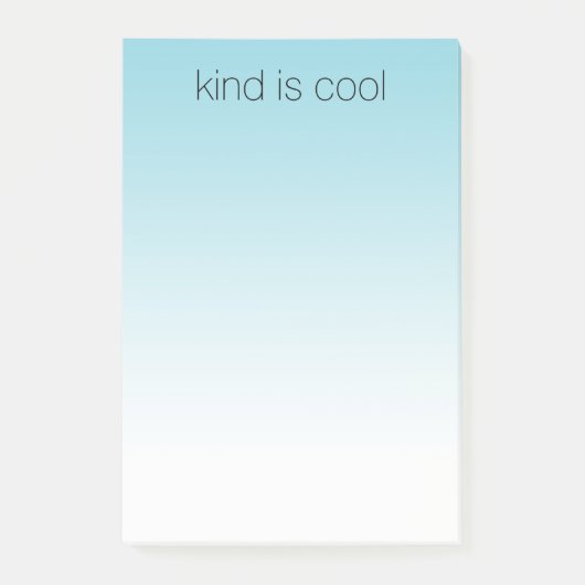 Post-it® Aqua Ombre Kind est Cool (Devant)