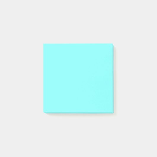 Post-it® Aquamarine (couleur solide) (Devant)