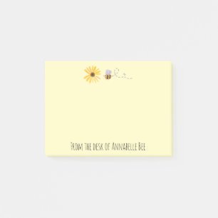 Post-it® Aquarelle Abee et Fleur Personnaliser