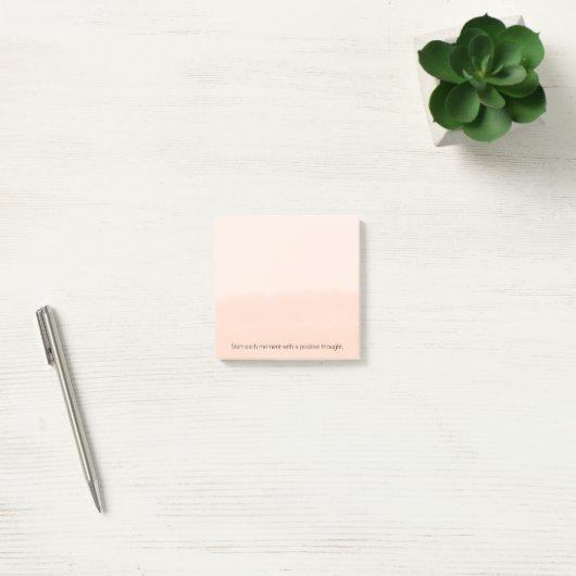 Post-it® Aquarelle Abstraite Orange Pâle (Bureau)