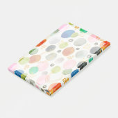 Post-it® Aquarelle Abstraite Pebble Gold Parties scintillan (Incliné)