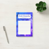 Post-it® Aquarelle Abstraite Purple Épicerie Boutique à fai (Bureau)