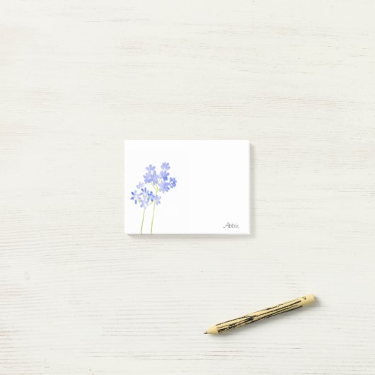 Post-it® Aquarelle Agapanthus (Sur un bureau)